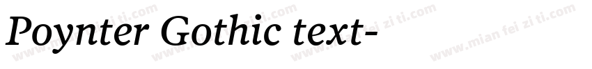 Poynter Gothic text字体转换